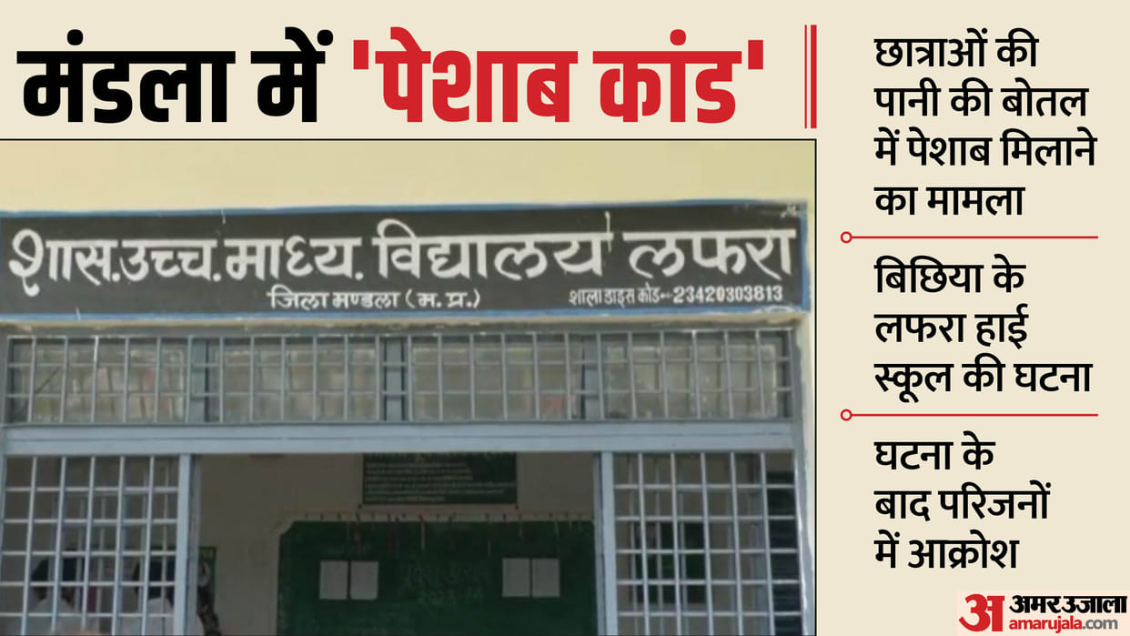 Mandla: Urine incident in Mandla filled in water bottle of government school girl students