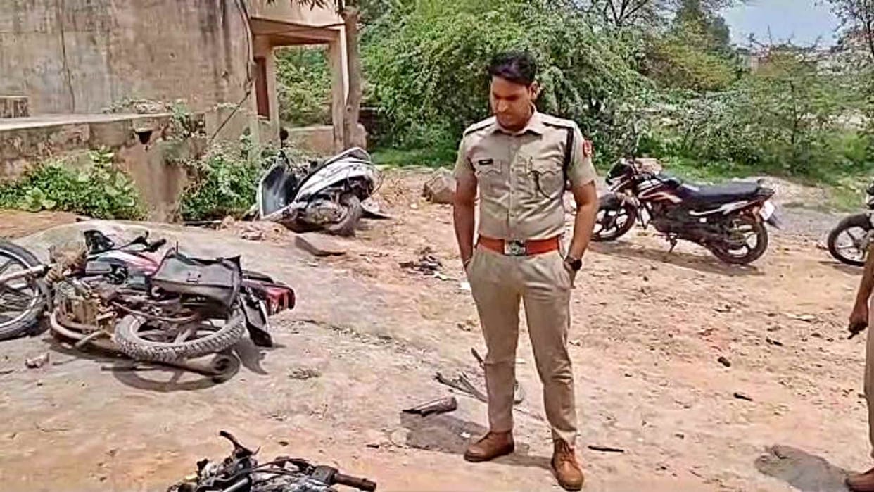 Panic of miscreants near Baba Mastram Ashram on Moda mountain of Jhunjhunu