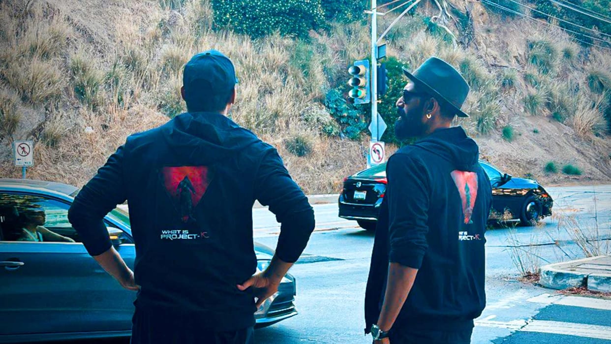 Project K Prabhas Rana Daggubati stroll on the streets of US Ahead of film big reveal at San Diego Comic Con
