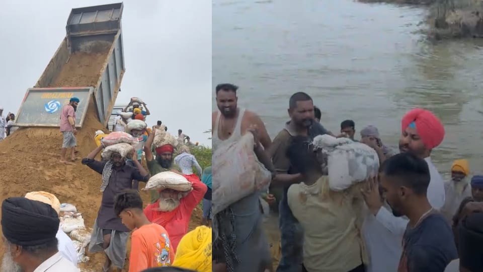 Sultanpur Lodhi MLA Rana Indrapratap Singh broke Dhussi dam near village Bharoana re-construct dam