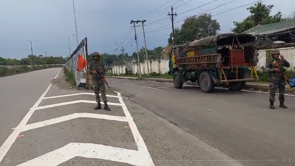 Suspicious bag found in military area in samba army stops Jammu Pathankot traffic
