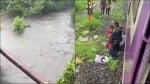 Infant falls into drain