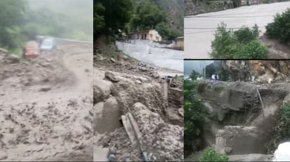 cloudburst in Kinnaur National Highway blocked three day vacation declared in anni kullu schools