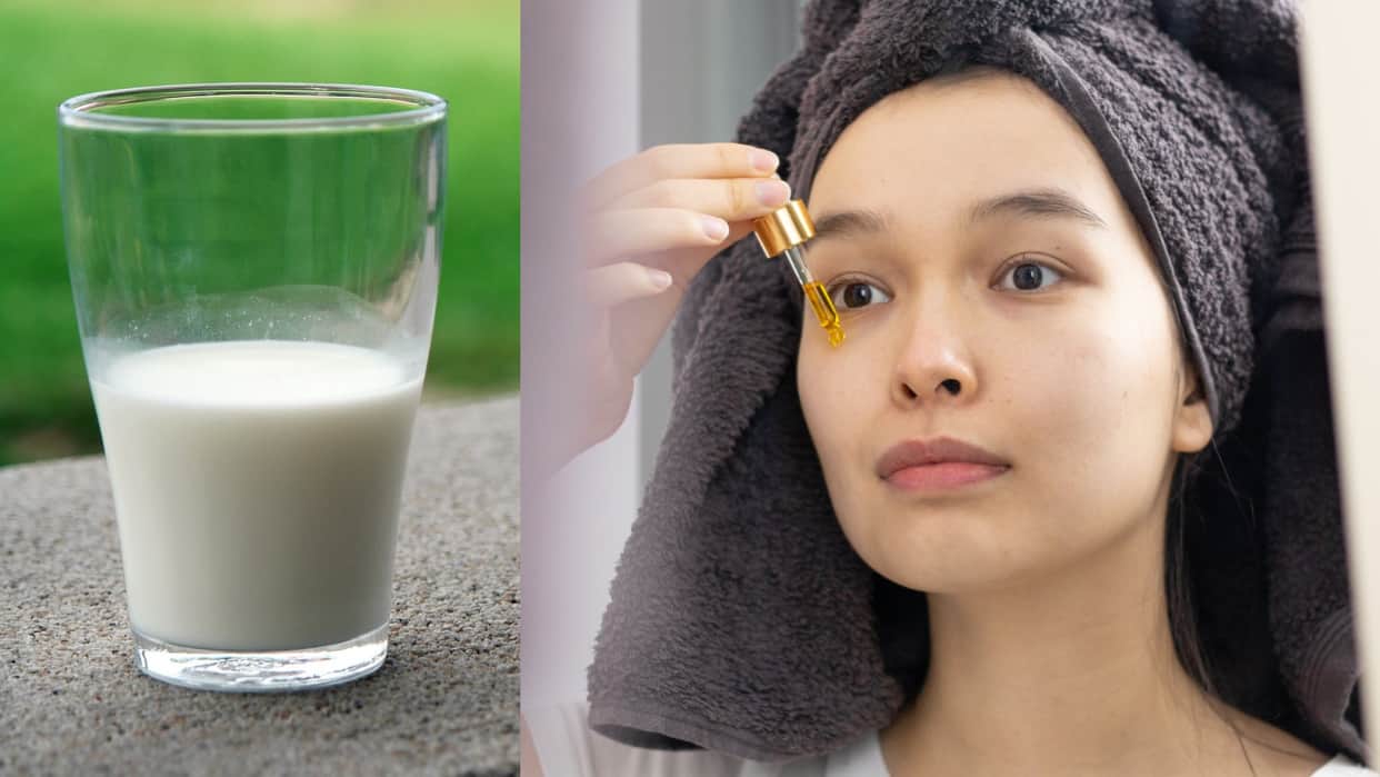 homemade Face Serum in hindi how to make face serum with sour milk water