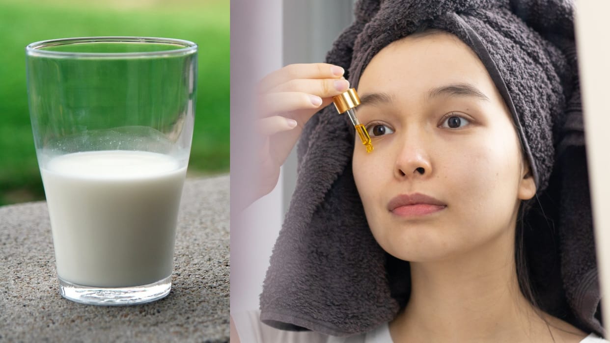 homemade Face Serum in hindi how to make face serum with sour milk water
