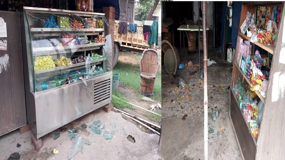 Hotel ransacked and young man beaten up in Dadri, CCTV broken and DVR taken away