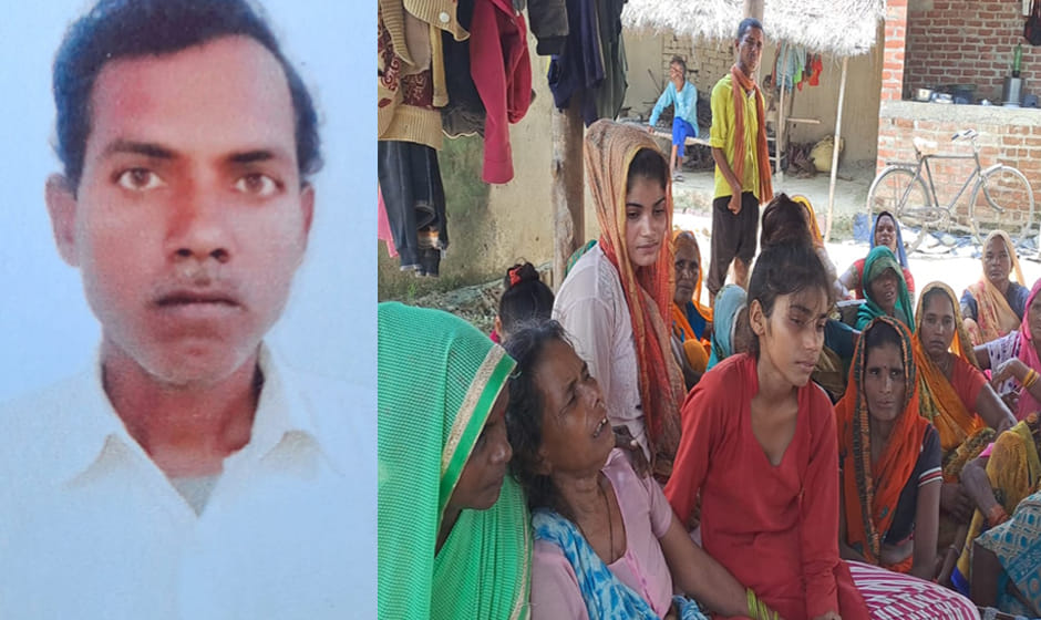 Hardoi: farmer Died in car collision, one injured