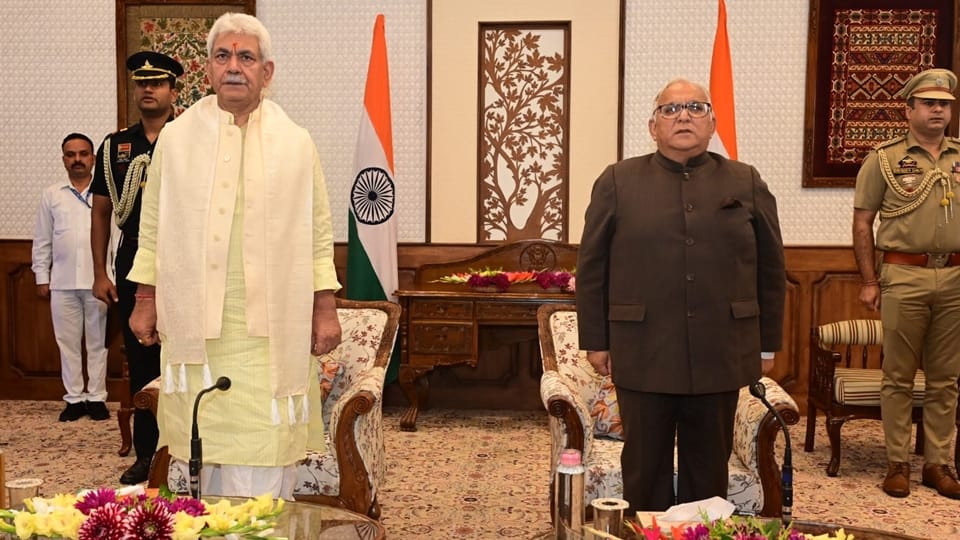 Braj Raj Sharma sworn in as State Election Commissioner for Jammu Kashmir