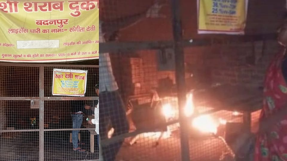 teach lesson to addict husband wife did something like this people ran away from liquor contract in mainpuri