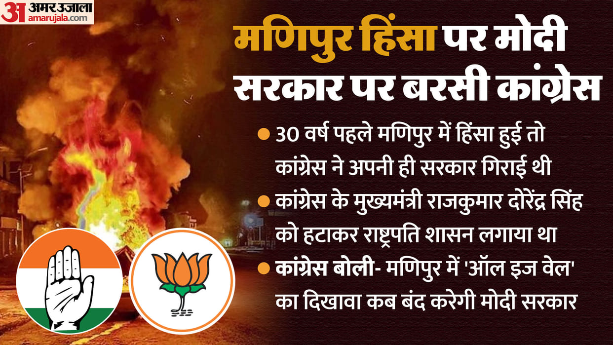 Congress slams BJP on manipur viral video and violence in state