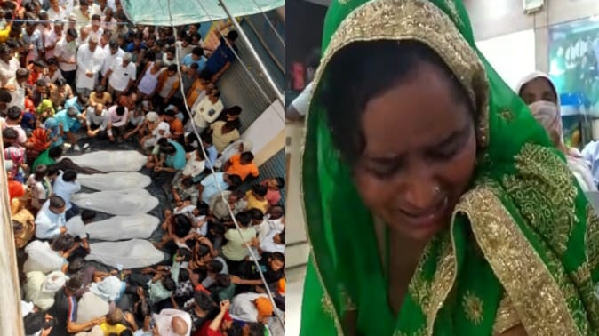 Mourning after the deaths ,12 people died in painful accident in Meerut, family expressed pain by crying