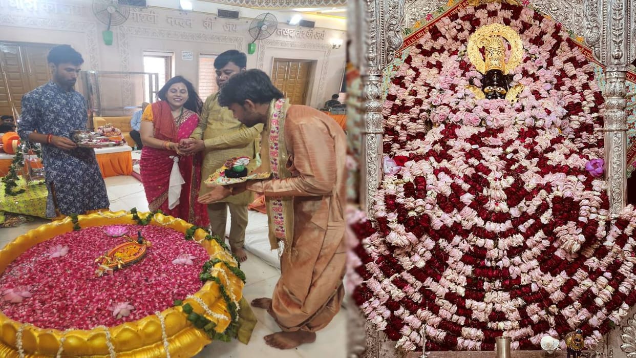 Yogeshwar Shri Krishna did boat ride in Purushottam month in Agra