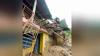 Heavy rain and landslide damage houses in Chaupal Rohru and Rampur Bushahar