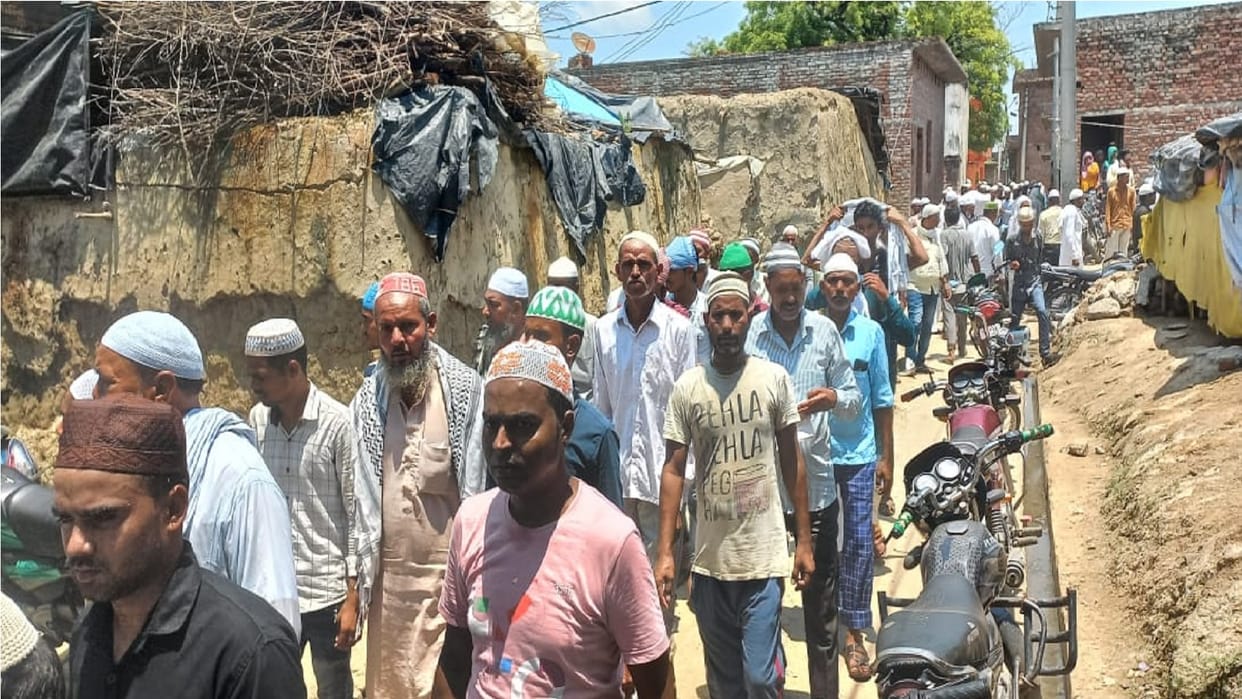 When dead bodies of five children reached village in Shahbad Rampur whole village became inconsolable
