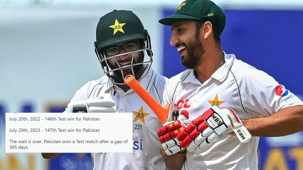 Twitter Reacts As Pakistan Achieve First Test Win In 365 Days against SriLanka; PAK vs SL 1st Test Memes