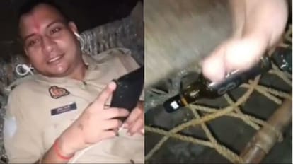 Drunk constable on Kanwar duty video goes viral in budaun