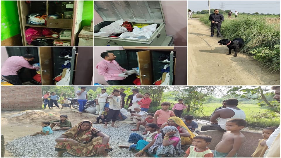 miscreants looted five houses in Fatehabad AGRA UP NEWS