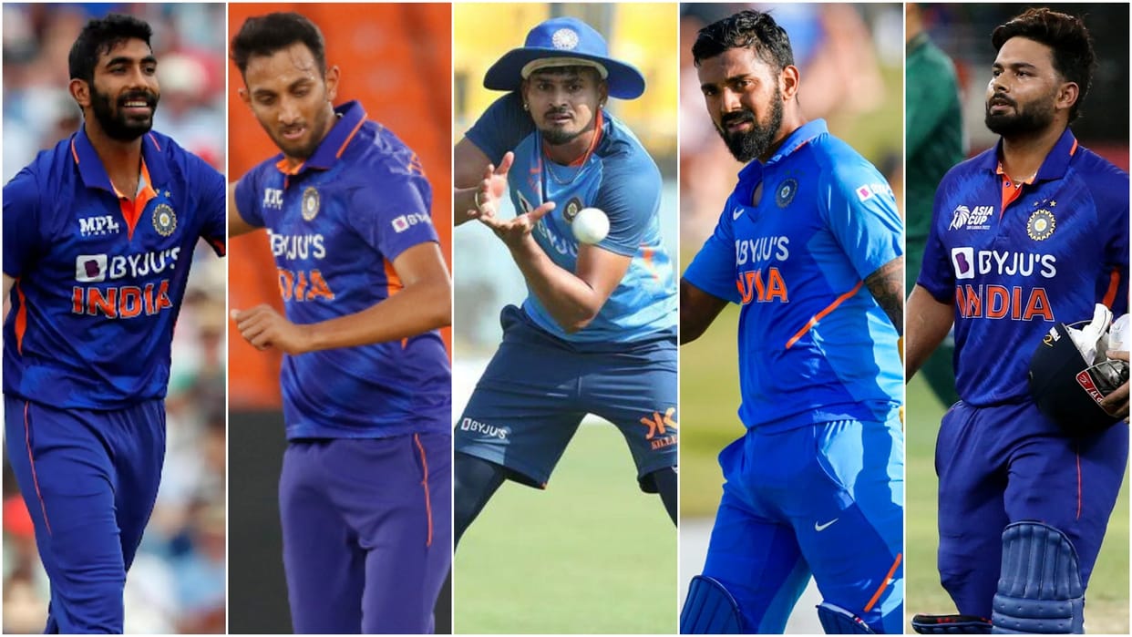 BCCI gave medical update of 5 player, Jasprit Bumrah, Prasidh Krishna, KL Rahul, Shreyas Iyer and Rishabh Pant
