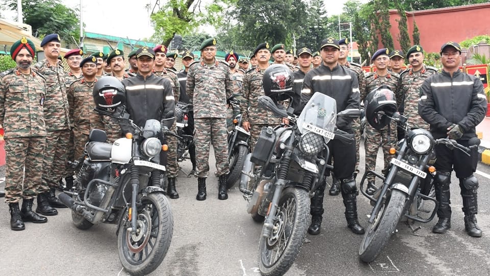 bike rally Journey from Kohima to Kargil War Memorial flagged off from Udhampur
