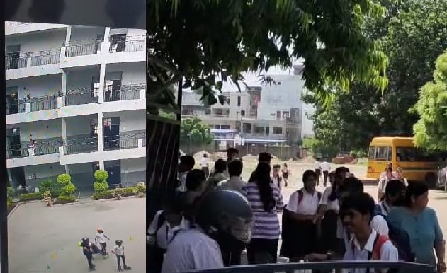 Student jumped from first floor saying I am Spider Man, got injuries on face and hand, incident captured in CC