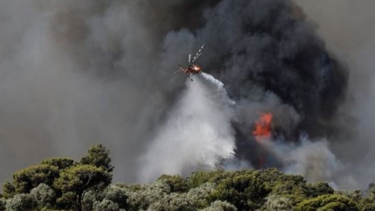 greece wildfires in 62 places forest destroyed europe heatwave weather climate change impact