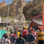 पवित्र अमरनाथ गुफा पहुंचे भक्त