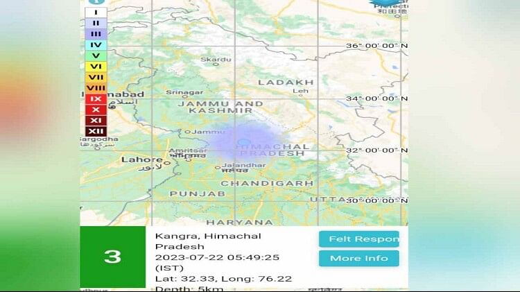 Earthquake: Earthquakes that hit Kangra district in Himachal, know its intensity on the Richter scale