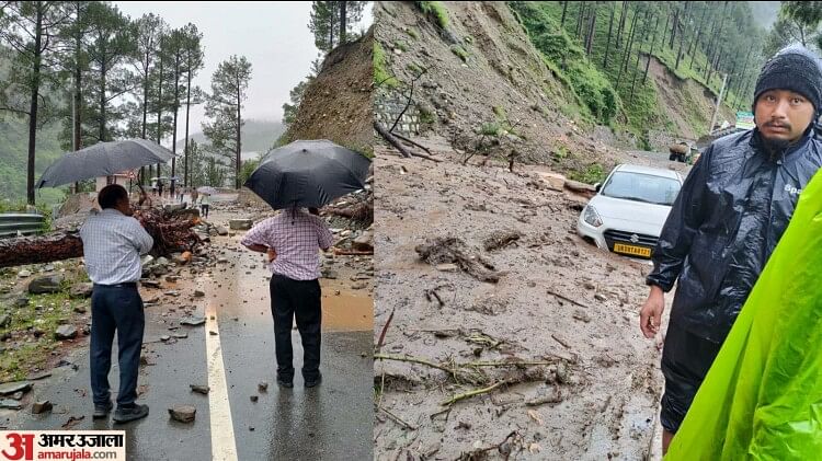 उत्तराखंड: मलबा गिरने से यमुनोत्री और बद्रीनाथ हाईवे बंद, गंगनानी में भारी बारिश से तबाही, पुरोला में बादल फटा
