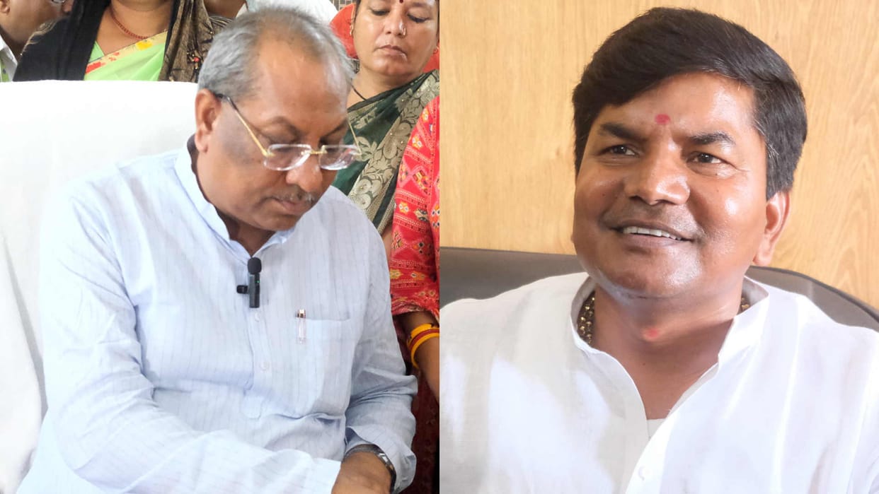 Cabinet minister Sanjay Nishad and former minister Jayprakash came face to face before Nishad Mahakumbh