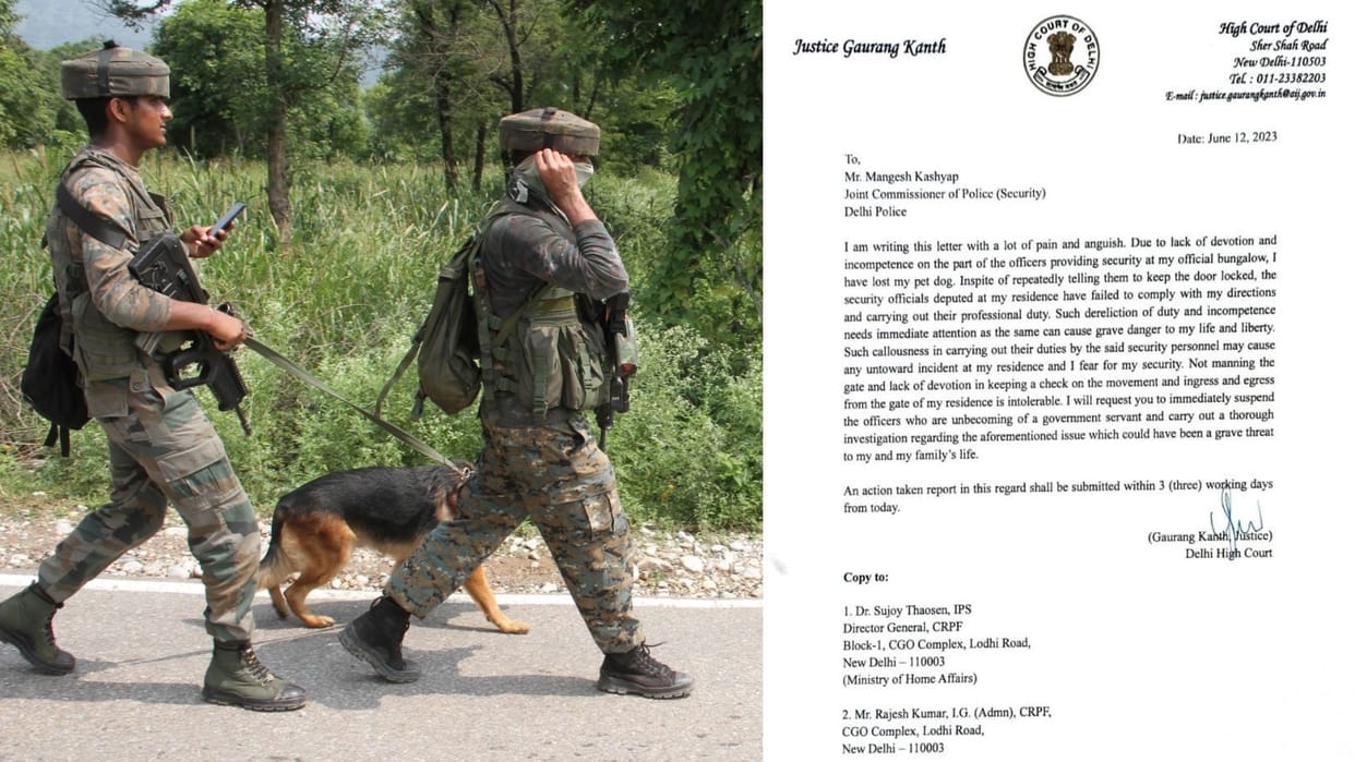 CRPF: High Court judge demands action against CRPF jawans over pet dog death
