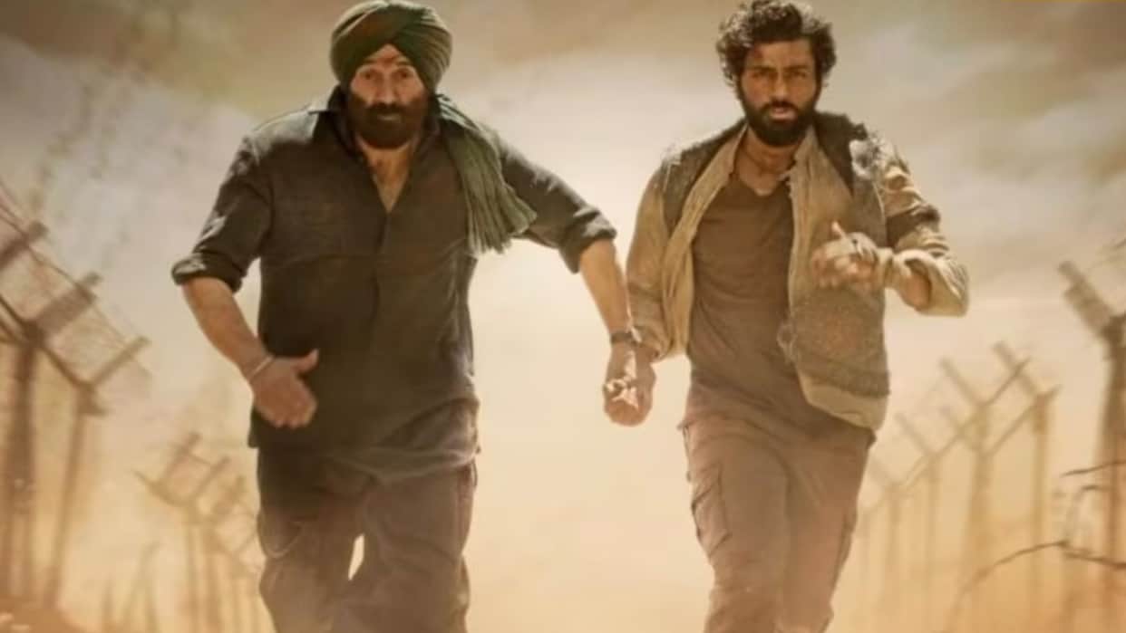 Gadar 2 Sunny Deol Utkarsh Sharma look in motion poster goes viral netizens say Hindustan ka sher aa gaya hai