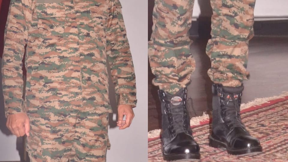 New Uniform for Indian Army Reached Ambala Under Western Command