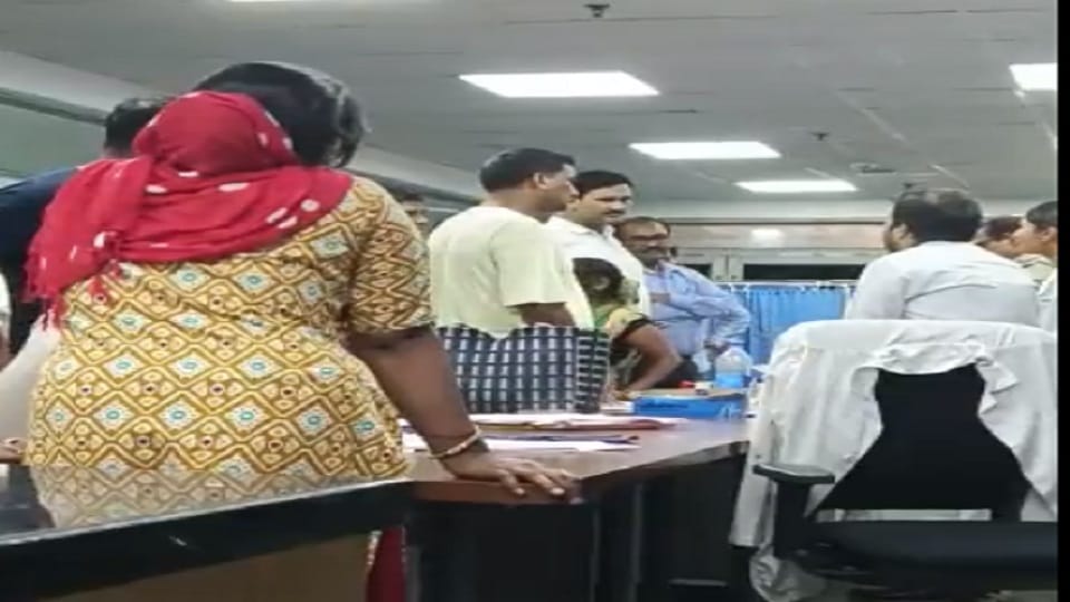 Clash between patient and doctor in the capital