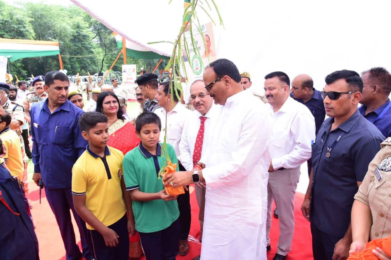 deputy cm brajesh pathak participate plantation event in sgpgi