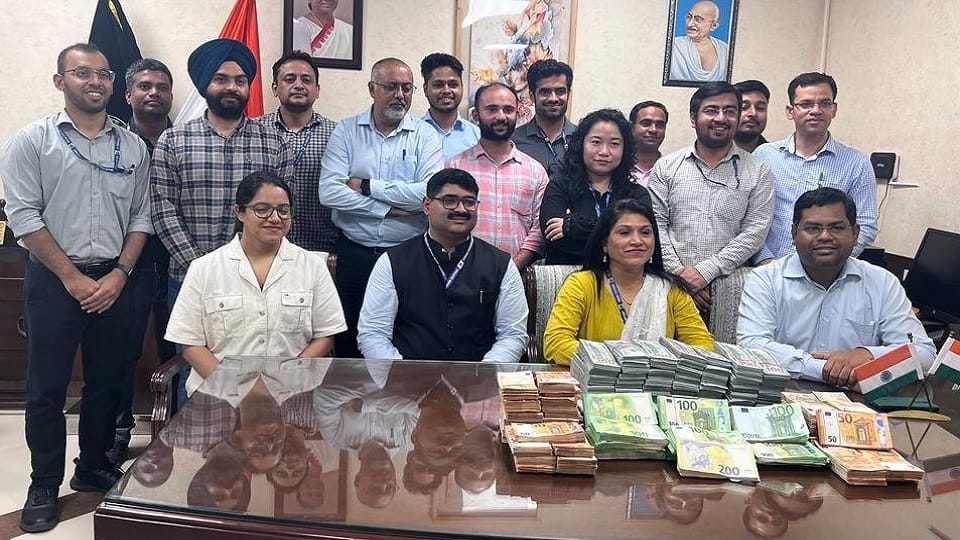 Three Tajikistan nationals arrested with foreign currency worth over Rs 10 crore