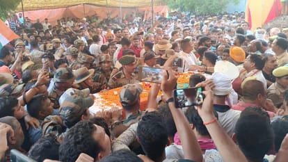 Siachen martyr Captain Anshuman Singh Funeral photo and video