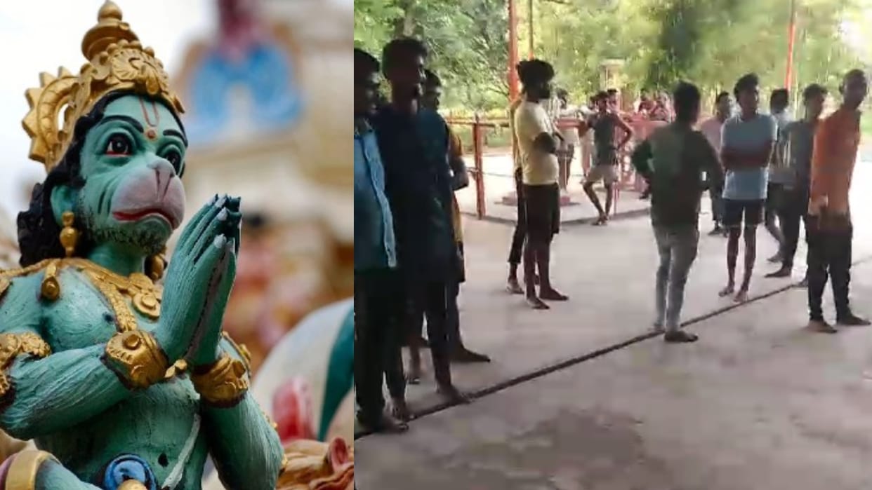 Shahdol News: On whose Hanuman, two parties clashed, police had to be deployed when the dispute escalated