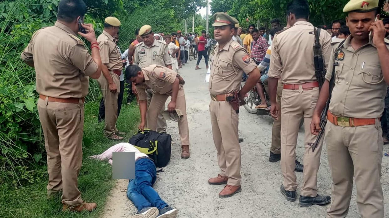 young man shot dead after returning home  in deoria