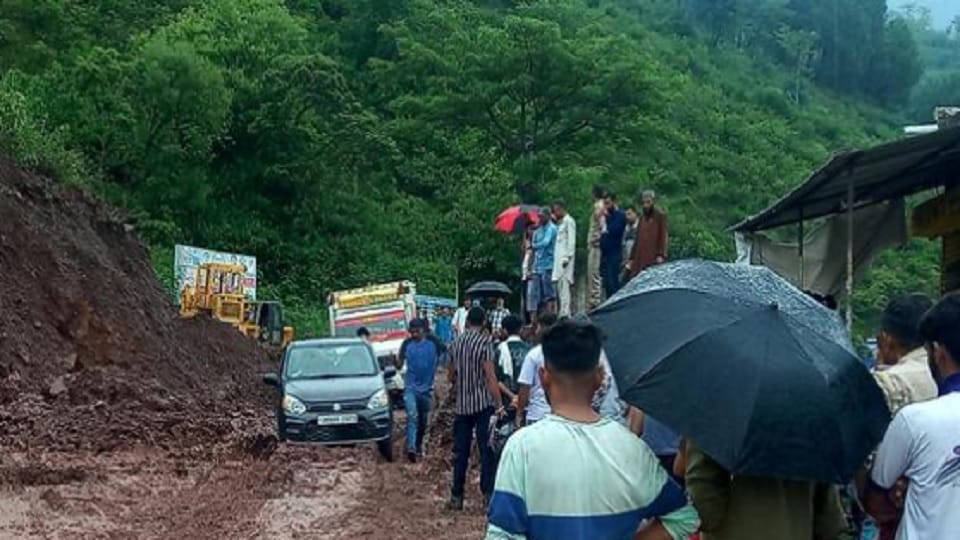 Roads damaged due cloudburst in Leh, rain in many parts of Jammu Kashmir