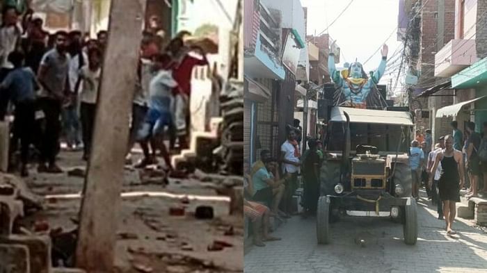 stone pelting on Kanwariyas near Vankhandi Nath temple in Bareilly