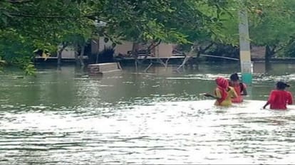 Two children died due to drowning in flood water in Shahjahanpur