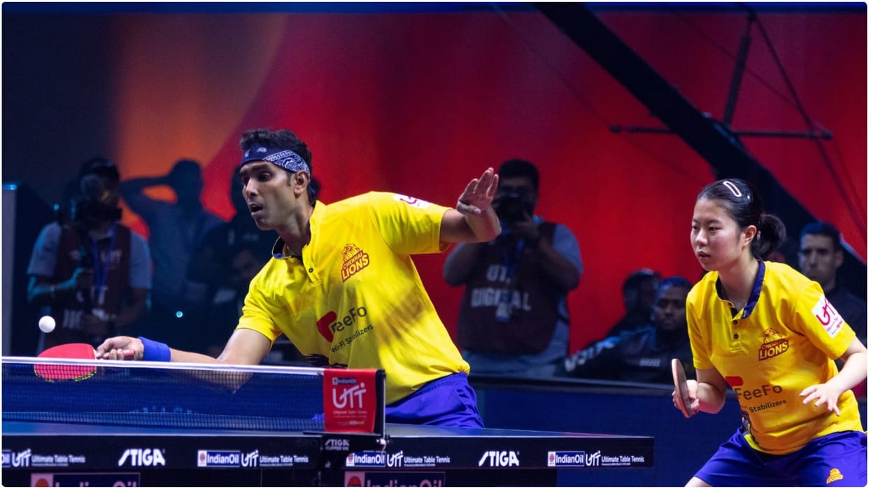 UTT 4: Chennai Lions unilaterally beat Goa Challengers 11-4, Achanta Sharath Kamal's brilliant performance