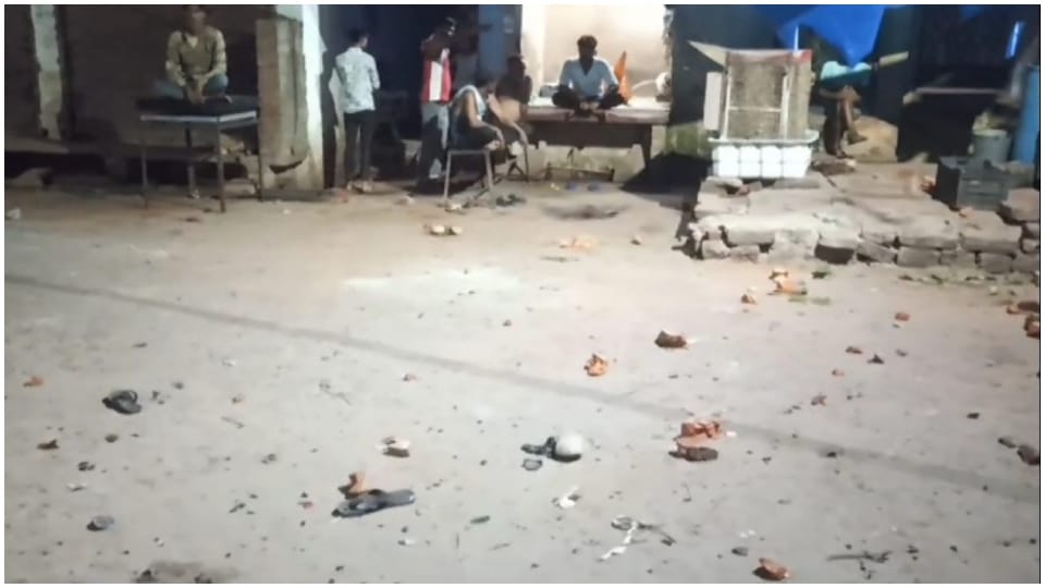 After dispute between two parties in Dholpur firing  throwing glass bottles and stones 5 injured on one side