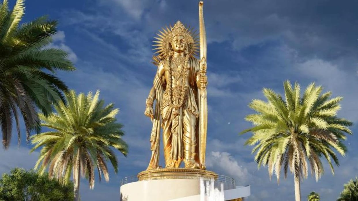Amit Shah lays foundation for 108-feet Lord Ram statue in AP's Kurnool