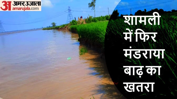 UP: Yamuna water level rises again in Shamli, condition of Lakshmipura village tough