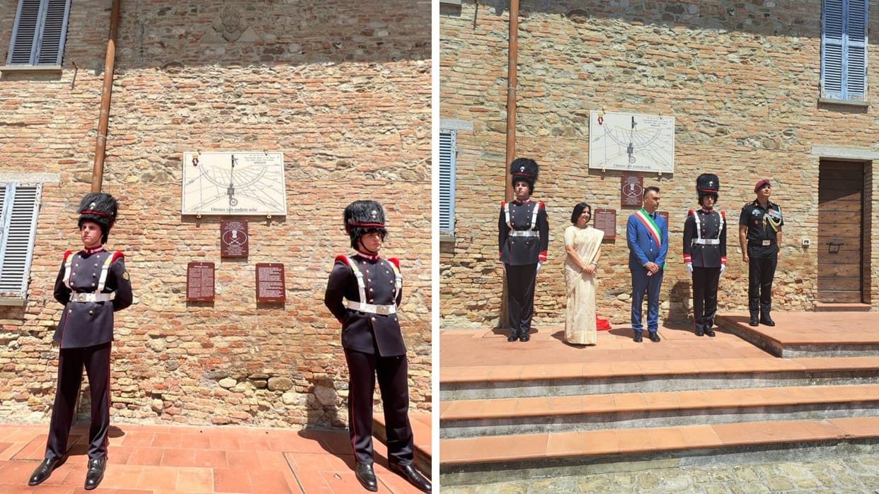 italy honours indian army contribution in second world war unveiled memorial
