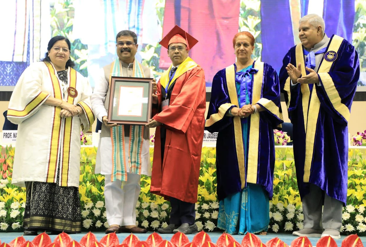 Union Minister Dharmendra Pradhan attended the centenary convocation ceremony of Jamia Millia Islamia