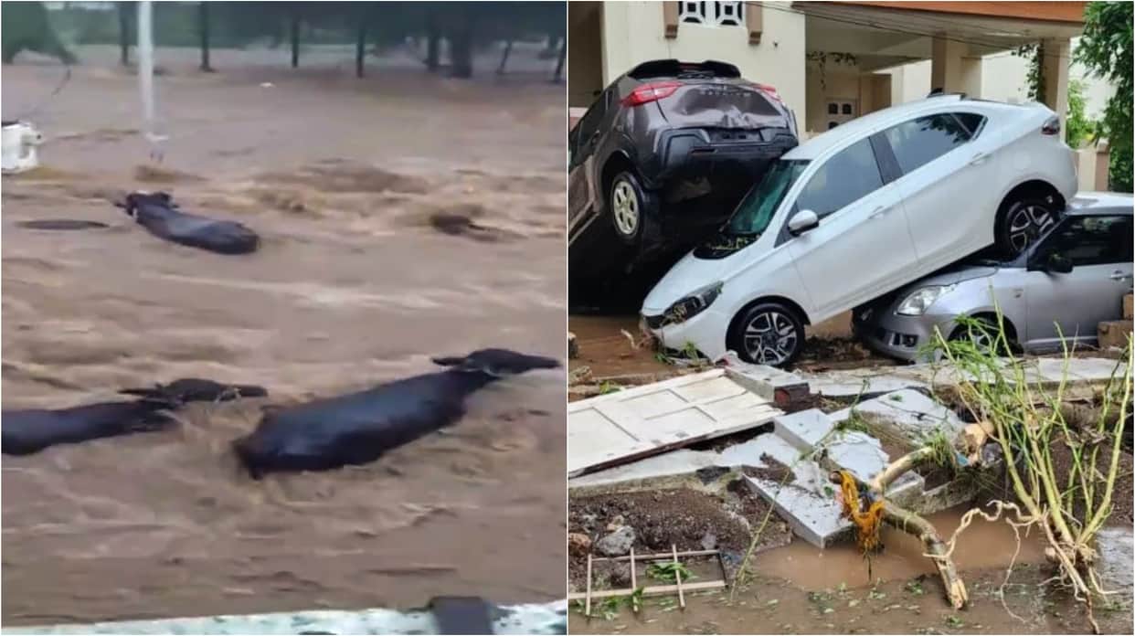 Gujarat: Severe waterlogging witnessed in parts of Junagadh due to torrential rain
