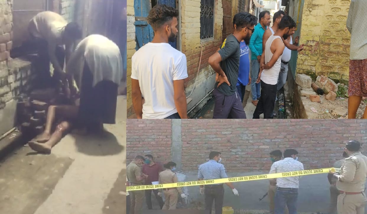 Son killed his father by pelting bricks and stones, there was a dispute against abusive language