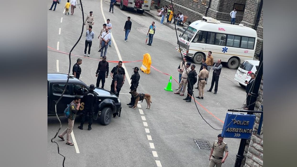Shimla Middle Bazar Blast Case NSG Commando with Dog squad started probe